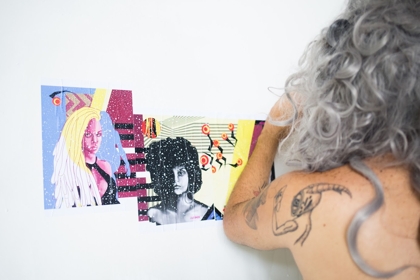 Intervenção "Inúmeras Lambidas #1", no Instituto de Cultura e Arte (UFC). Foto: Carol Veras