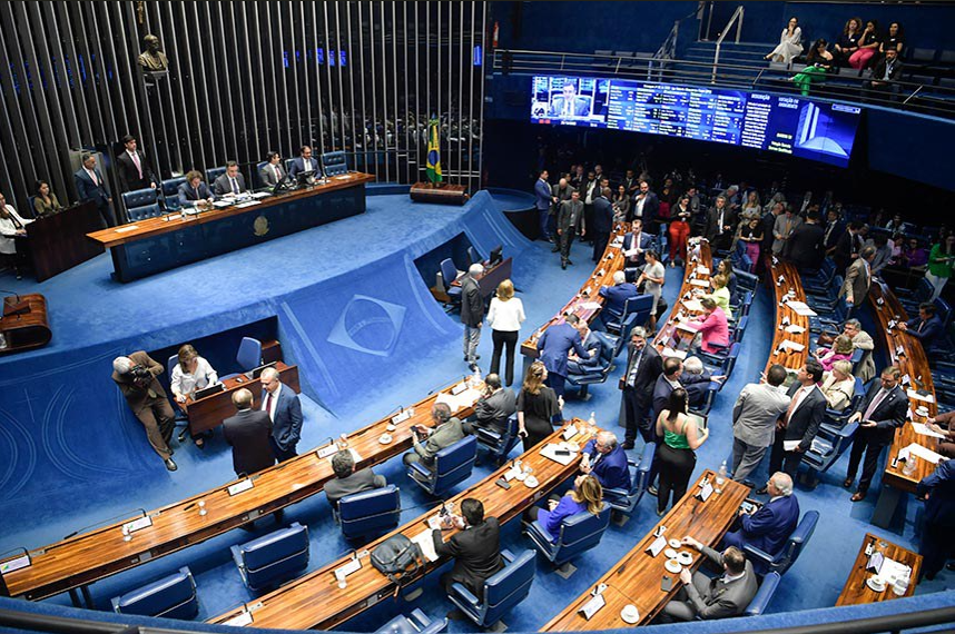 Senado aprovou o projeto de lei que prorroga, por mais quatro anos, a chamada desoneração da folha salarial. Foto: Jonas Pereira/Agência Senado
