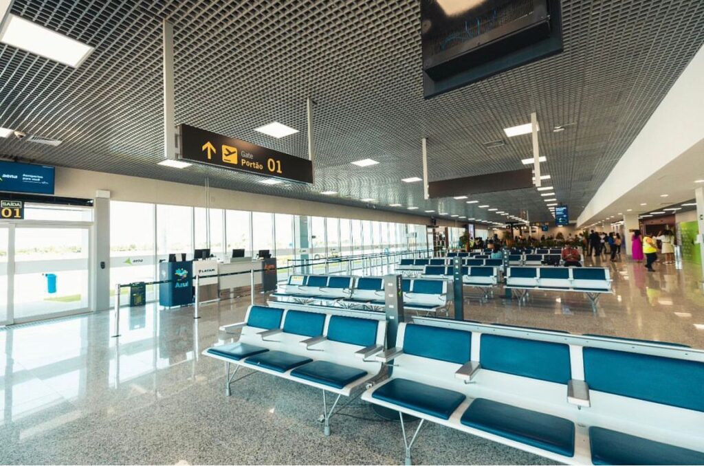 A aeronave partirá do Aeroporto Orlando Bezerra de Menezes, em Juazeiro do Norte, com destino ao Aeroporto Internacional de Brasília. Foto: Reprodução/Aena Brasil