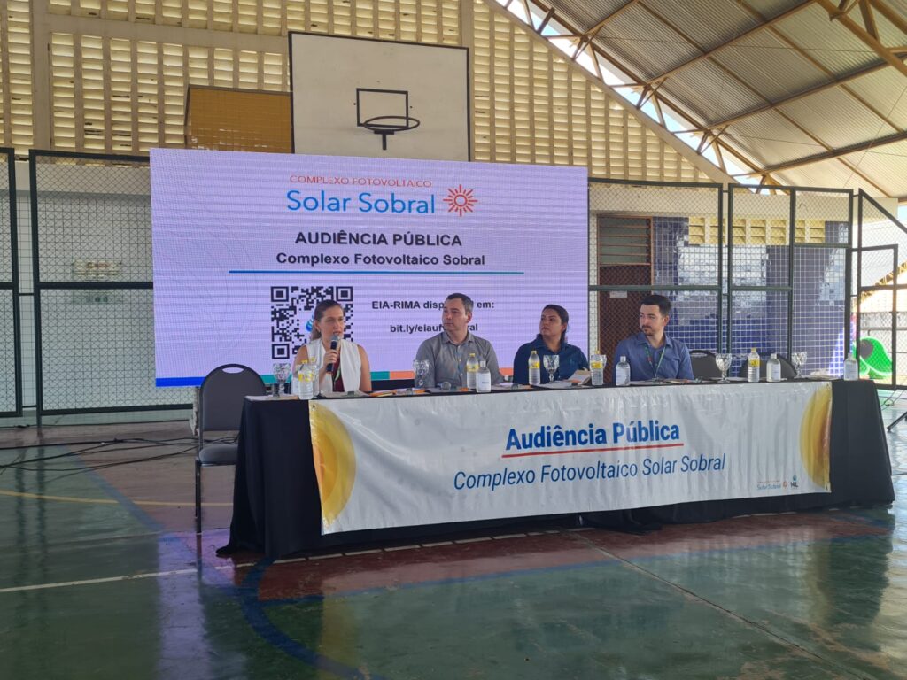 A audiência pública foi presidida pela Semace para apresentação do Estudo de Impacto Ambiental do Complexo. Foto: Reprodução/Semace